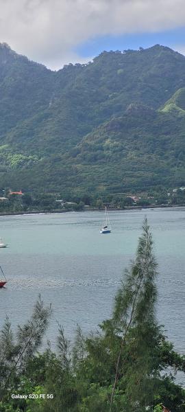 At anchor in Nuku Hiva