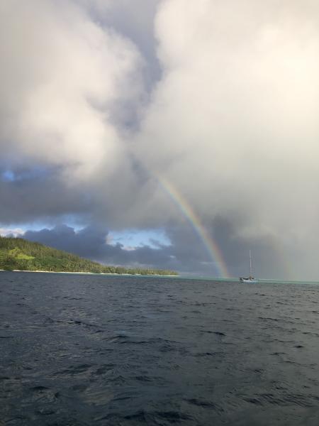 Rainbow in Huahine